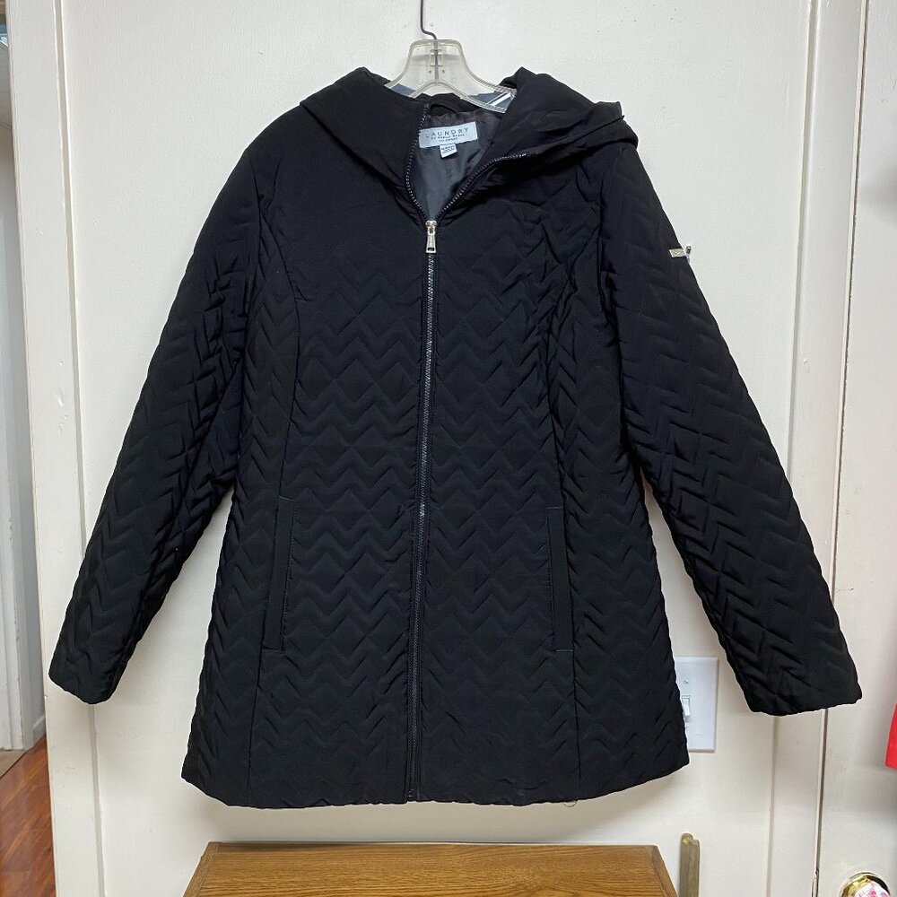 Laundry by Shelli Segal Black Women's Puffer Jacket/Coat XL